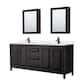 Option Dark Espresso / White Quartz Top / Matte Black