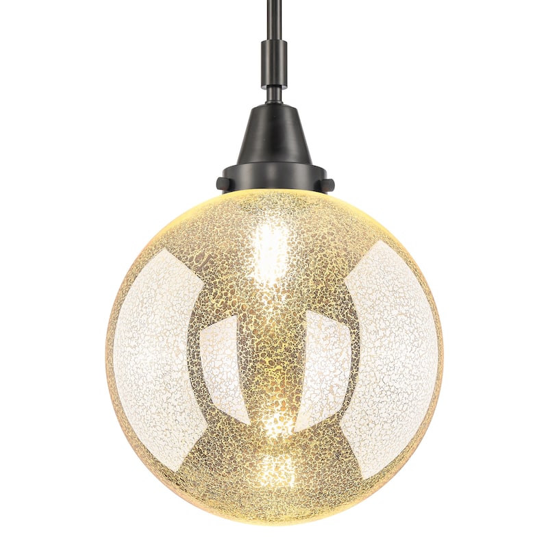 Innovations Lighting 447-1S-G208-10 Beacon 10" Wide Mini Pendant with - Matte Black