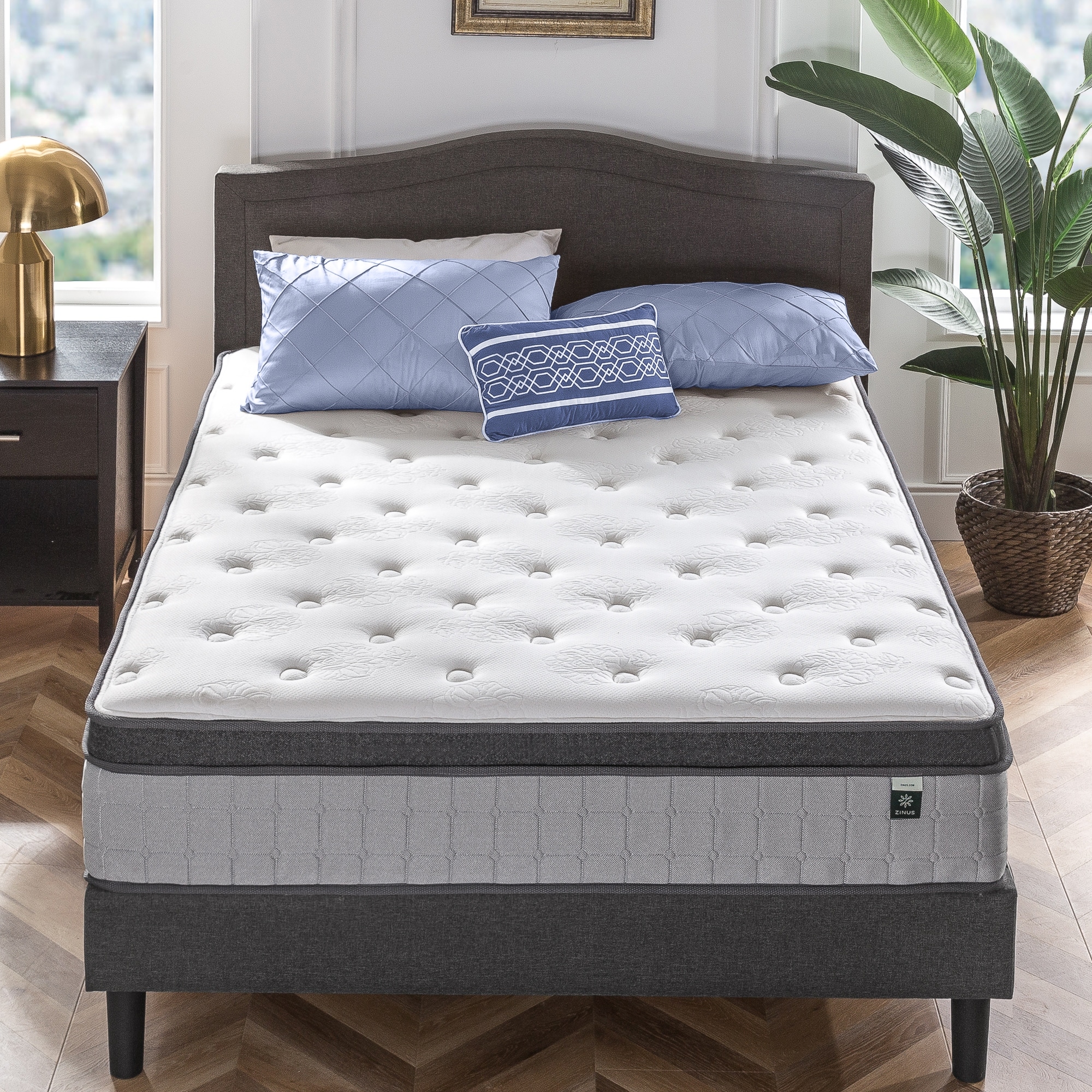 Priage By Zinus 13 Inch Comfort Support Pocket Spring Hybrid Mattress On Sale Overstock 31600691 Full