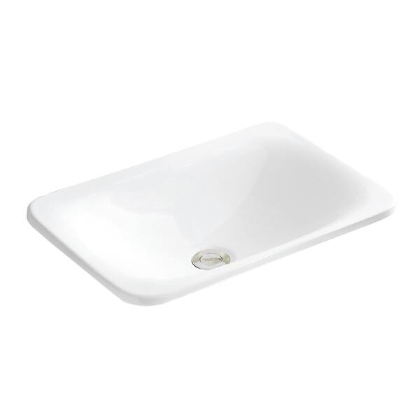 slide 2 of 5, Karran Valera 21" Top Mount Vitreous China Bathroom Sink in White