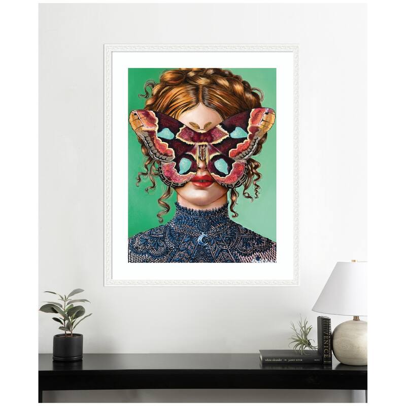 Kate and Laurel Forest Witch by Charlotte Brindley Framed Wall Art Print