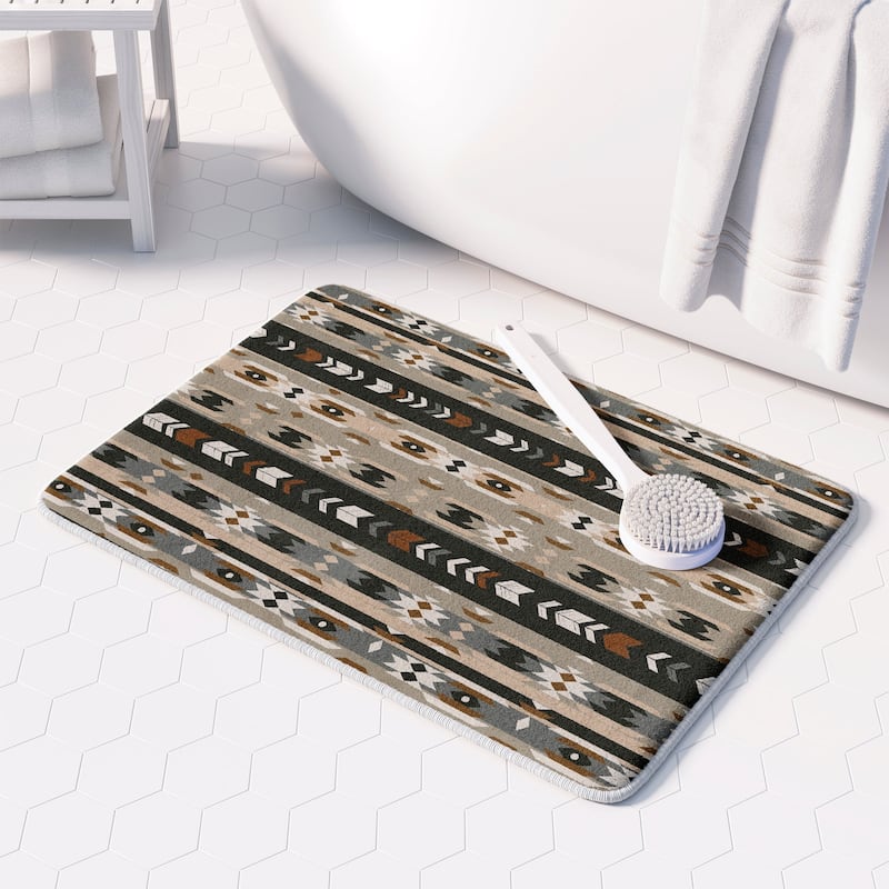 Laural Home Mesa Gray Memory Foam Rug