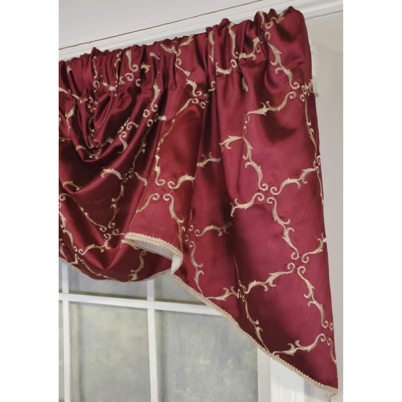 RLF Home Summit Diamond 2-Scoop Empire Valance With Trim