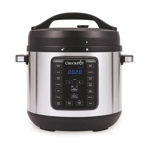 8 Quart Multi Use XL Express Crock Programmable Slow Cooker and Pressure Cooker with Manual Pressure Stainless Steel Bed Bath Beyond 39719440
