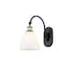 Option Matte White / Black Antique Brass