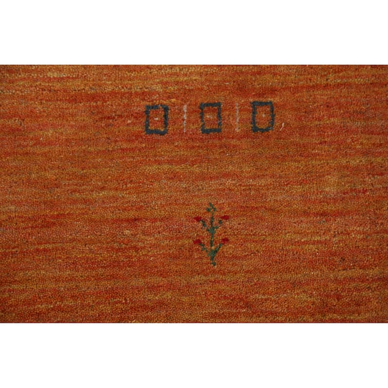 Hand Knotted Oriental 100% Wool Carpet Tribal Tribal Oranges & Rust Gabbeh Area Rug - 7' 8'' X 4' 11''