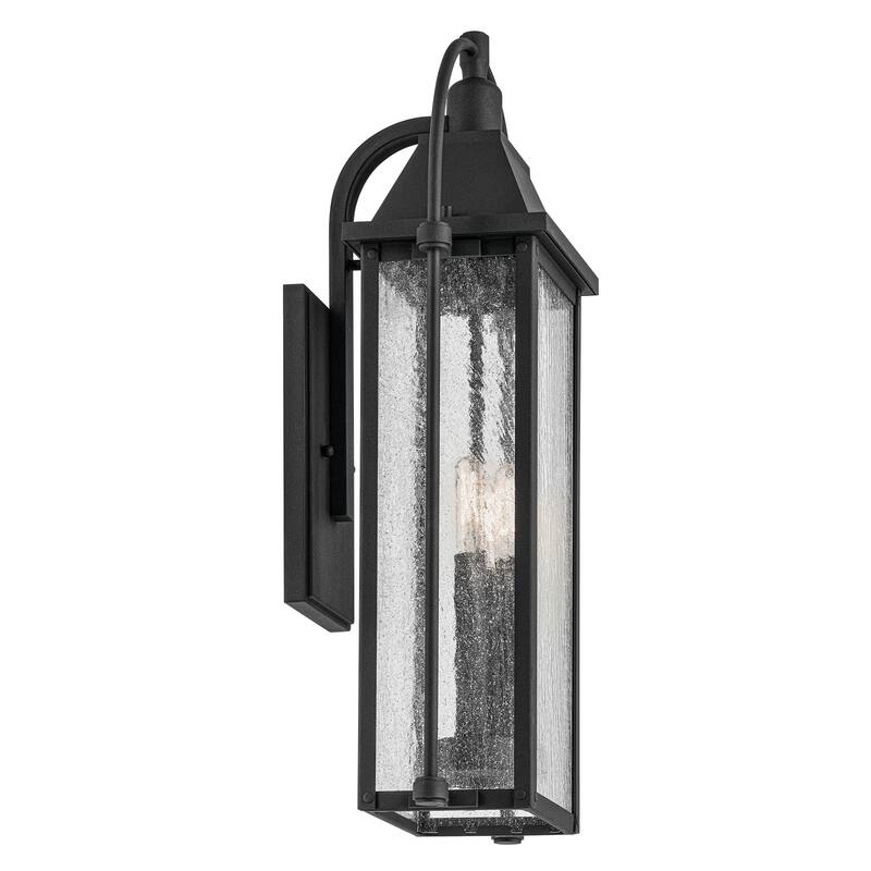 Kichler Lighting Harbor Row 3-Light Textured Black Outdoor Wall Sconce - 23.25 in