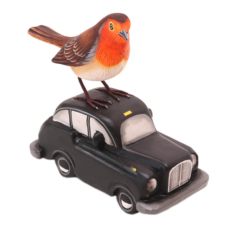 Novica Handmade Going Places Wood Statuette