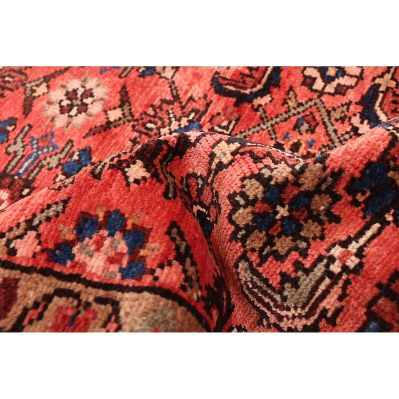 ECARPETGALLERY Hand-knotted Andelz Light Red Wool Rug - 2'11 x 9'3