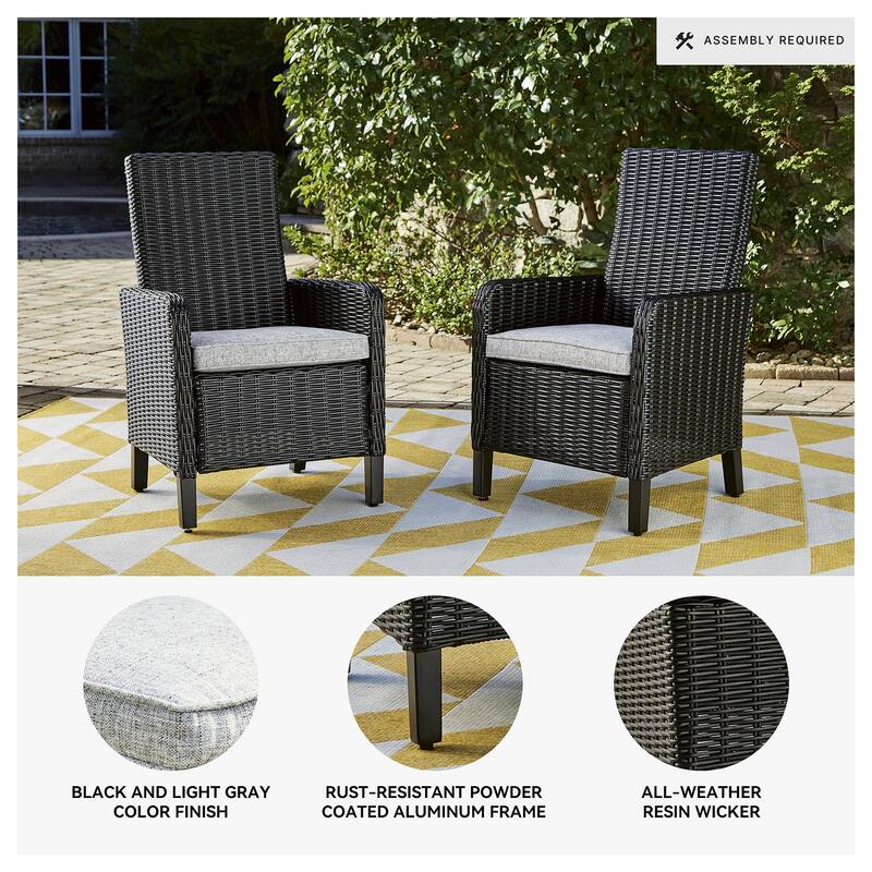 Signature Design By Ashley Beachcroft Outdoor Dining Chairs Set - 25.5" W x 25.63" D x 40.25" H