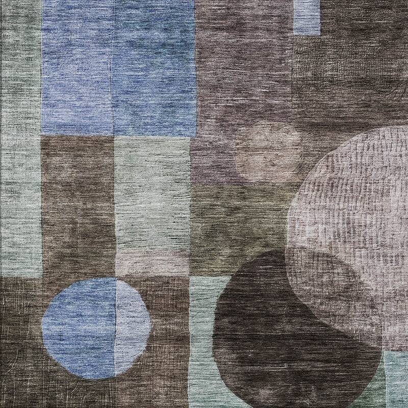 HomeRoots Geometric Transitional Rectangle Outdoor Rug