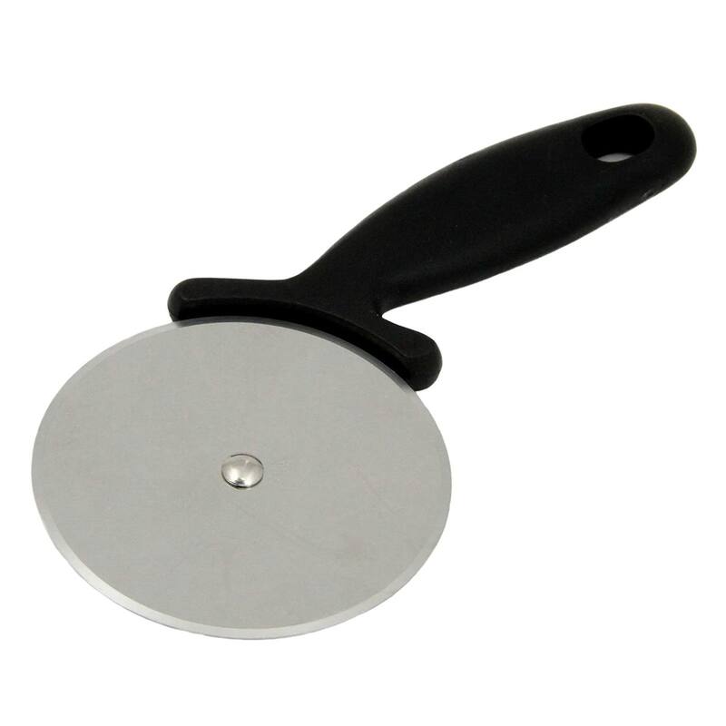 Chef Craft Jumbo Pizza Cutter with 3.25" Stainless Steel Blade Slicer Wheel and Thumb Guard - 1 Pack
