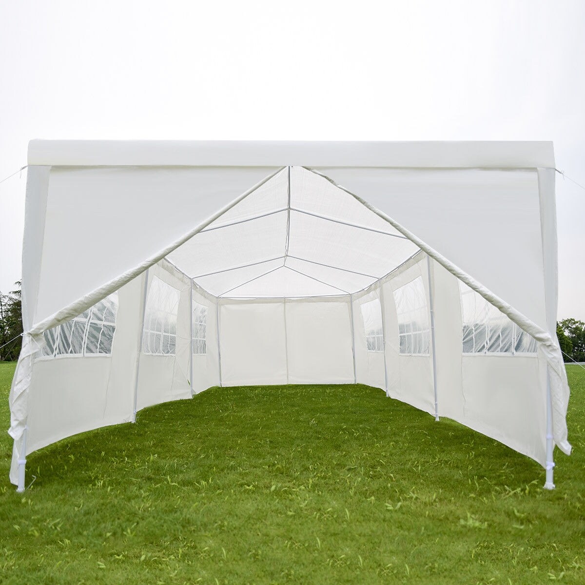 >Costway 10 X30 Heavy Duty Gazebo Canopy Outdoor Party Wedding Tent White Overstock 15633683