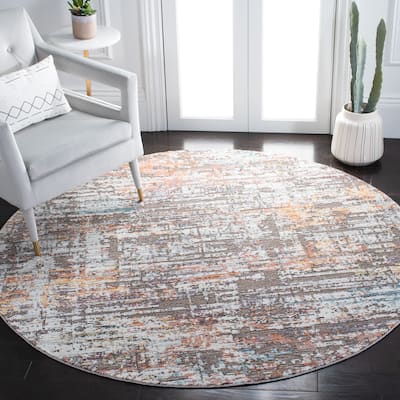SAFAVIEH Crystal Michiru Modern Abstract Distressed Rug