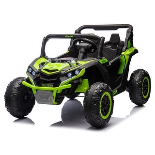 24V Two-Seater Ride-On Car for Kids with Remote Control, Large Wheels & Suspension