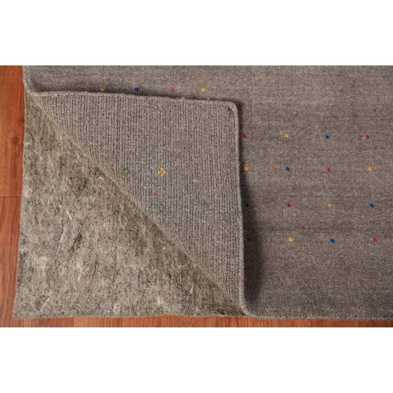 Tribal Gabbeh Indian Area Rug Handmade Bedroom Wool Carpet - 8'0" x 9'10"