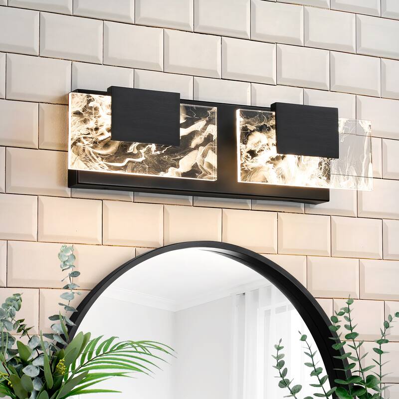 Modern Bathroom Vanity Light LED Dimmable Wall Sconce with UL Certified - 16 inches and above