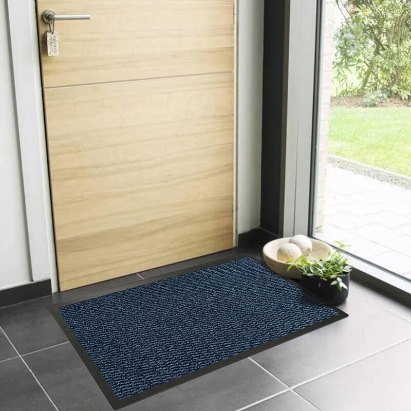 Lisa Heavy-Duty Non-Slip Rubber Door Mat for High Traffic Areas