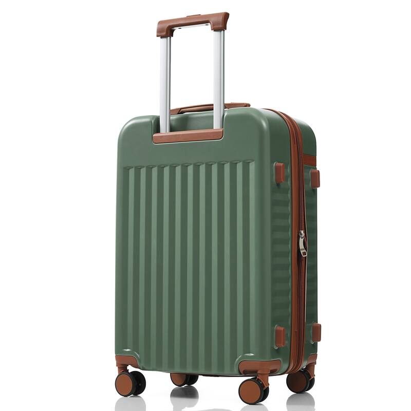 Luggage Set of Three, ABS Hard Shell Luggage with Spinner Wheels