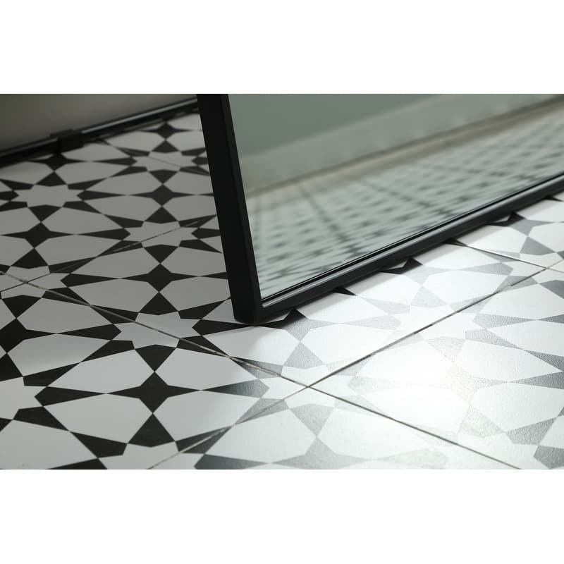 Indigo Home Metal Frame Rectangle Full Length Mirror 30x72 Inch