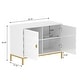 preview thumbnail 31 of 46, Clihome 40-inch Two Door Glossy Media Storage Cabinet/Buffet