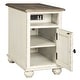 preview thumbnail 4 of 6, Realyn White/Brown Traditional Chair Side End Table