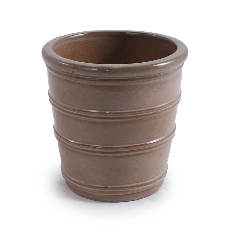3 Pieces Ceramic Flowerpot, Modern Planter for Patio, Garden or Windowsills