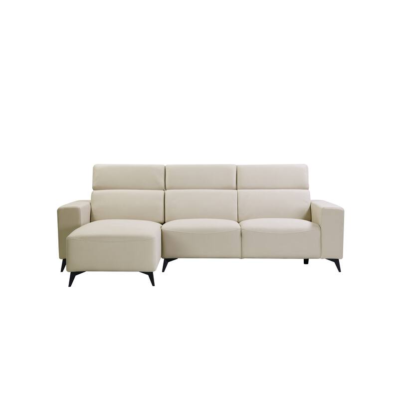 Pasargad Home Modern Bari Sectional Sofa with Push Back Functional