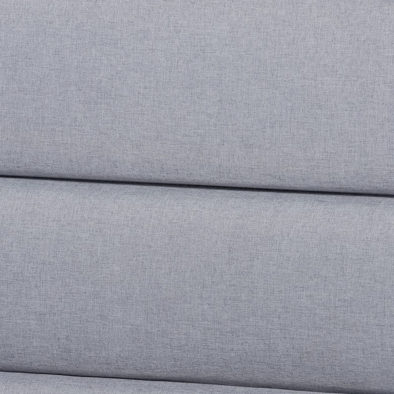 Jarlan Transitional Fabric Upholstered Wood Platform Bed-Light Grey