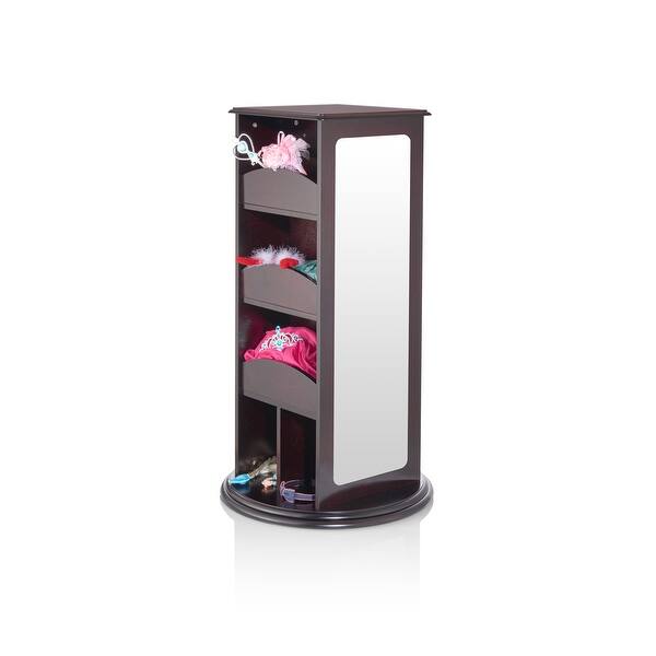 Shop Guidecraft Rotating Dress Up Storage Center Espresso Armoire