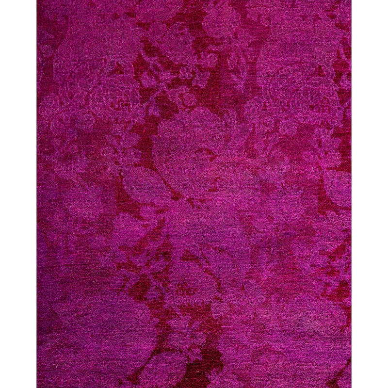Overdyed One-of-a-Kind Hand-Knotted Area Rug - Pink - 4' 8" x 6' 9"
