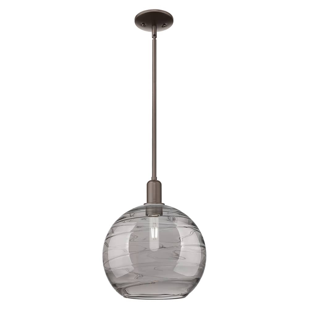 Innovations Lighting Endless Possibilities Arcadia - Athens Deco Swirl - 1 Light 12" Stem Hung Mini Pendant