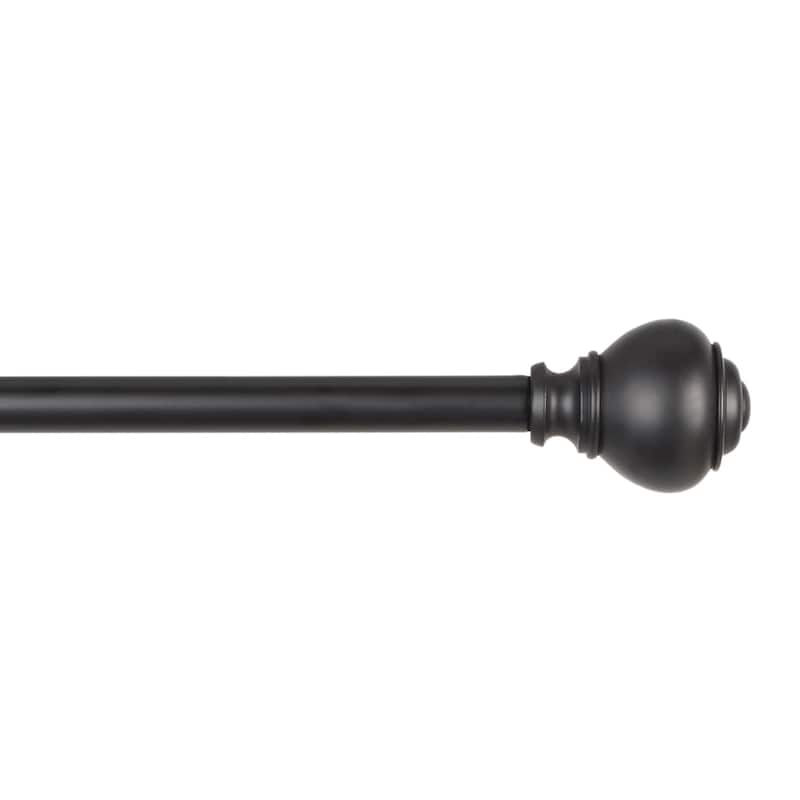 Lauren Ralph Lauren Markel 1" Adjustable Window Curtain Rod and Finial Set