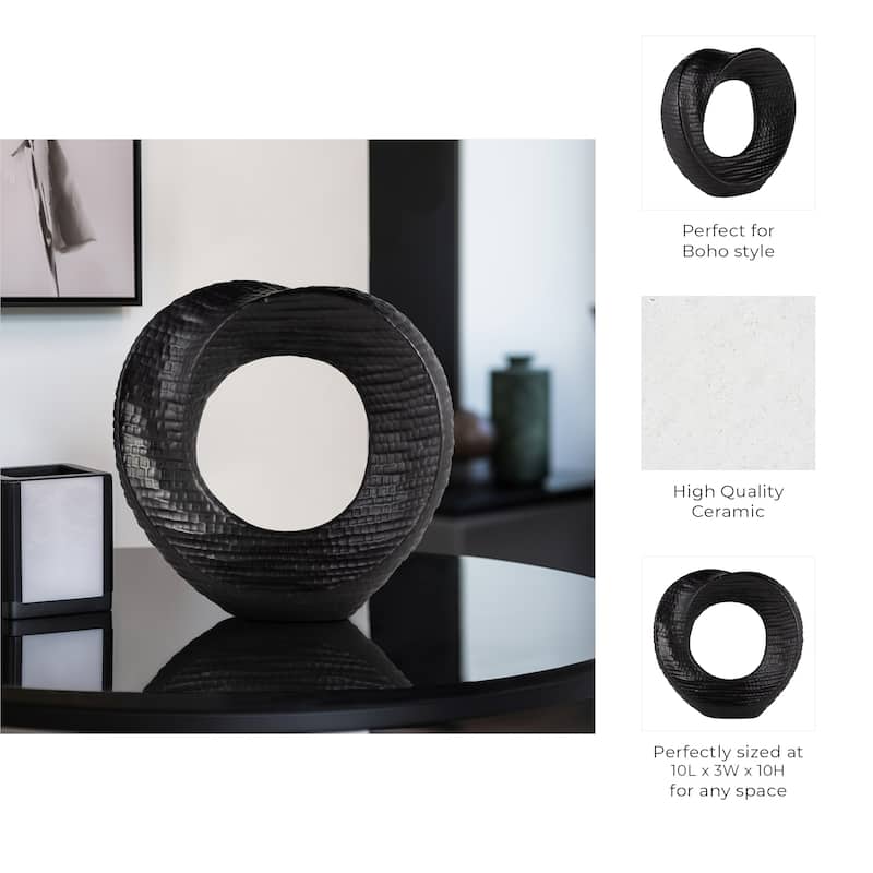 Modern Stone and Ceramic Sculptural with Textured Design