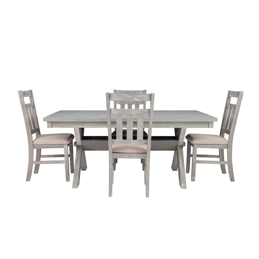 Chester 5-Piece Rustic Farmhouse Dining Set