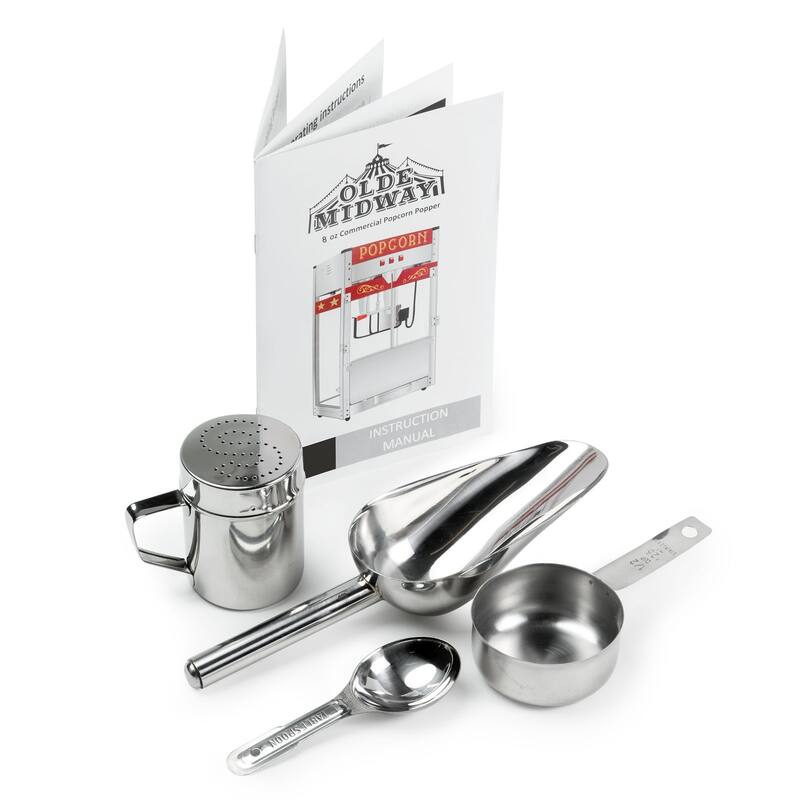 Commercial Popcorn Machine Maker Popper with Large 8oz Kettle