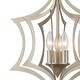 preview thumbnail 2 of 3, Delray 3-Light Pendant in Aged Silver