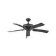 preview thumbnail 1 of 6, Hinkley Oasis Outdoor Ceiling Fan - Matte Black - 52"