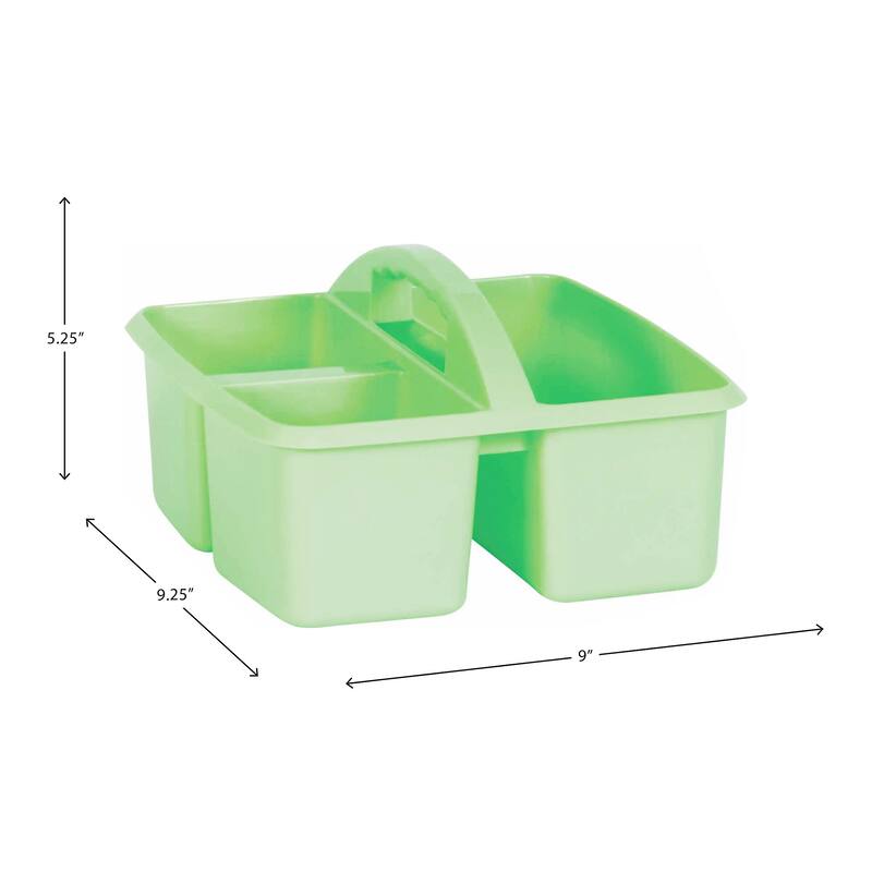 Teacher Created Resources Mint Plastic Storage Caddy, Pack of 6