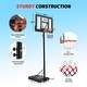 preview thumbnail 2 of 4, Zelus 4.4-10 ft. Adjustable Heights Portable Outdoor Basketball Hoop