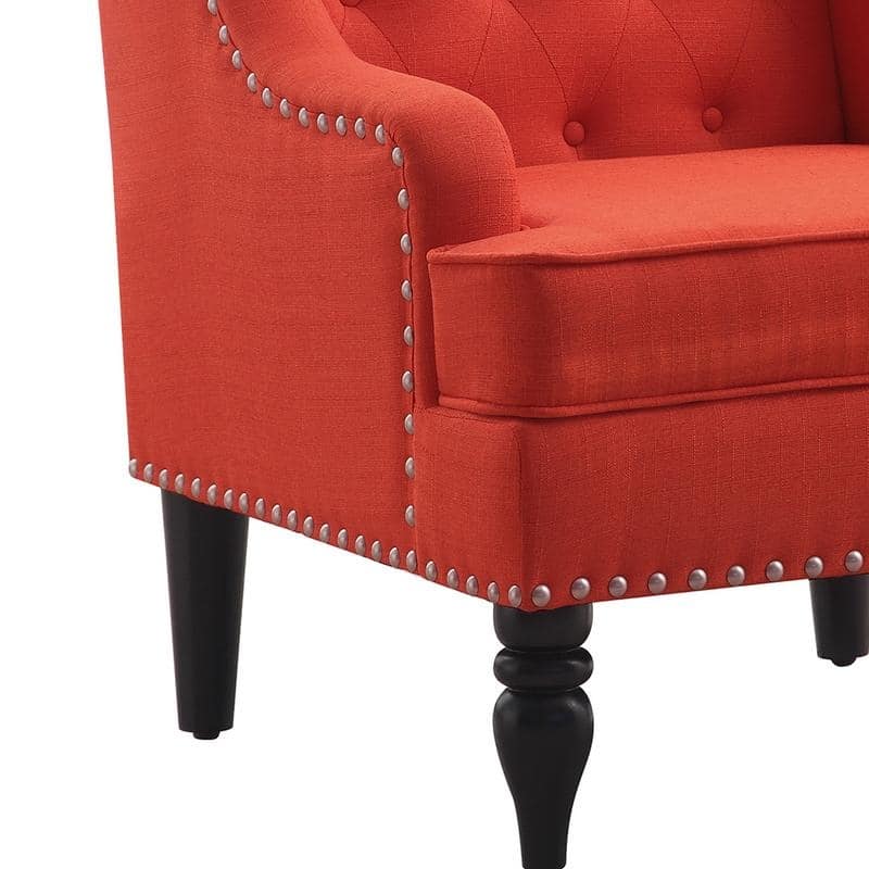 Madison Park Jewel Tufted Wingback Upholstered Club Chair