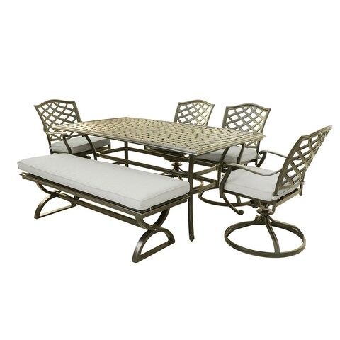 Torino 6 Piece Aluminum Dining Set