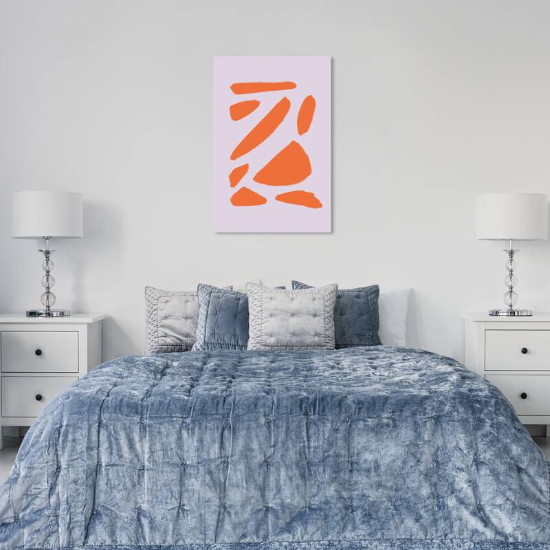 Wynwood Studio Canvas Abstract Animal Print Abstract II Orange and Tangerine Modern & Contemporary Wall Art Canvas Print - 36 x 24