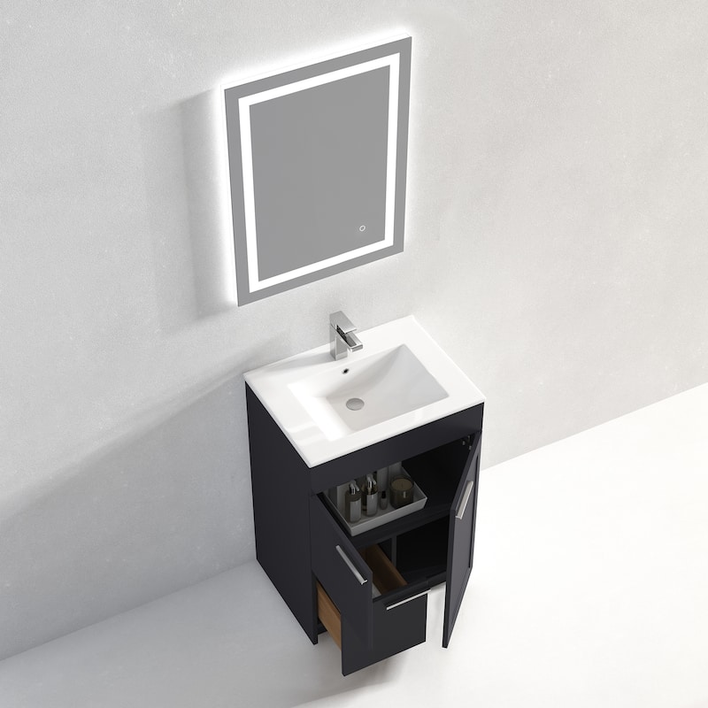 Blossom Hanover 24 Inch Bathroom Vanity with Topmount Ceramic Sink
