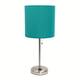 Option Brushed Steel/Teal Shade