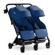 preview thumbnail 6 of 26, Mompush Lithe Double Stroller, Lightweight Side by Side Stroller for Newborn and Toddler, Easy Fold, Spacious Seats with Recline Blue