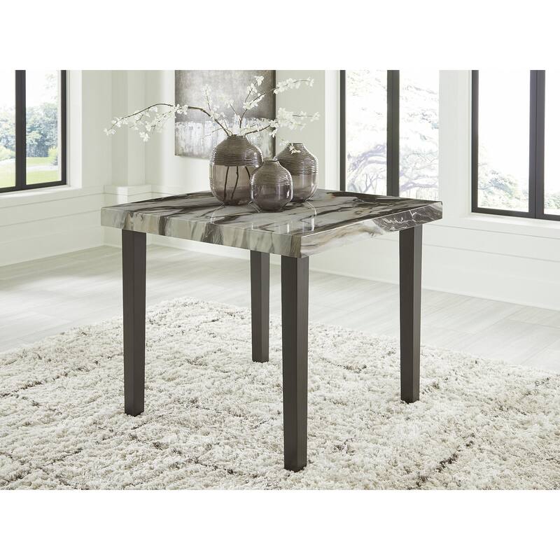 Signature Design by Ashley Zendalia Dark Brown/Gray Counter Height Dining Table - 42" W x 42" D x 36" H - 42" W x 42" D x 36" H - Gray