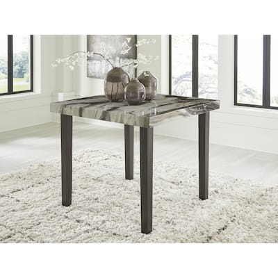 Signature Design by Ashley Zendalia Dark Brown/Gray Counter Height Dining Table - 42" W x 42" D x 36" H