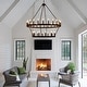 preview thumbnail 12 of 12, Modern Farmhouse Chandelier Light Fixture Large Round Classic Chandeliers