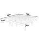 preview thumbnail 14 of 16, King Size Solid Wood Platform Bed